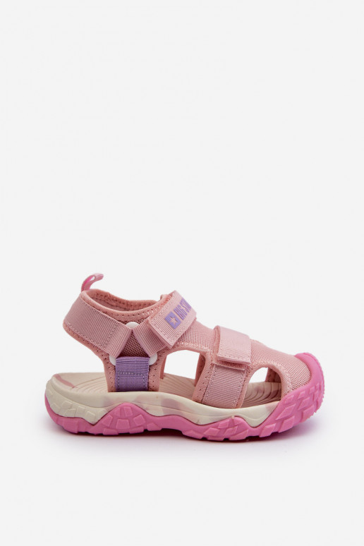 Sandalen Kinder mit Klebeverschlüssen Big Star NN374238 rosa Farbe