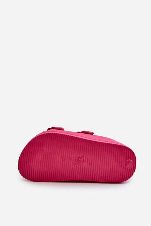 Hausschuhe für Kinder mit Schnallen BIG STAR NN374540 rosa Farbe