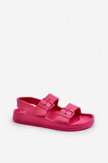 Hausschuhe für Kinder mit Schnallen BIG STAR NN374545 rosa Farbe