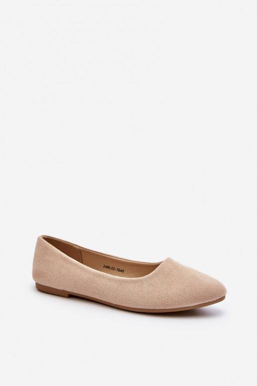 Wildleder-Ballerinas beige Kommia Wildleder-Ballerinas beige Kommia
