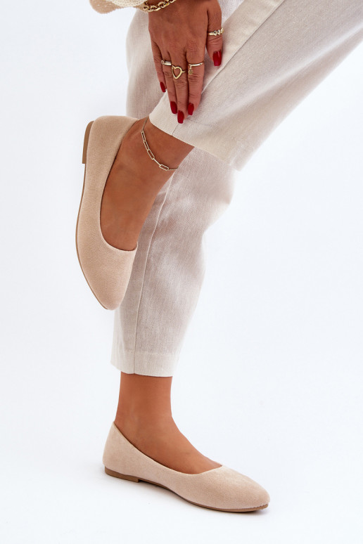 Wildleder-Ballerinas beige Kommia Wildleder-Ballerinas beige Kommia