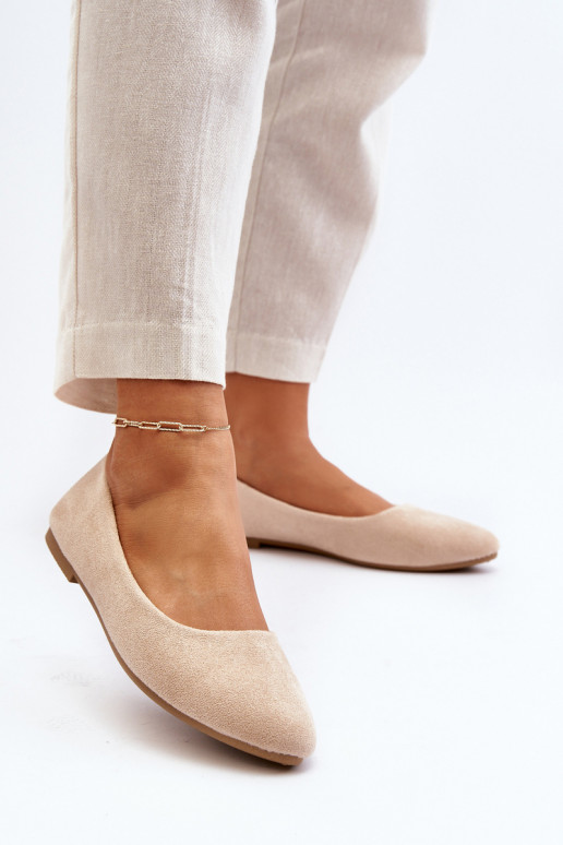Wildleder-Ballerinas beige Kommia Wildleder-Ballerinas beige Kommia