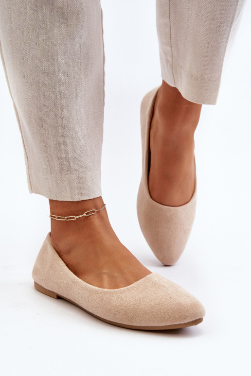 Wildleder-Ballerinas beige Kommia Wildleder-Ballerinas beige Kommia