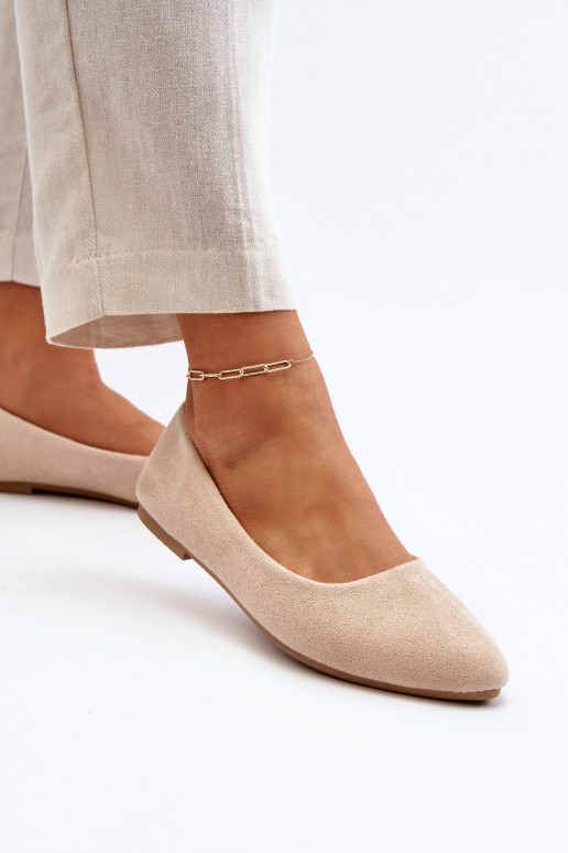 Wildleder-Ballerinas beige Kommia Wildleder-Ballerinas beige Kommia
