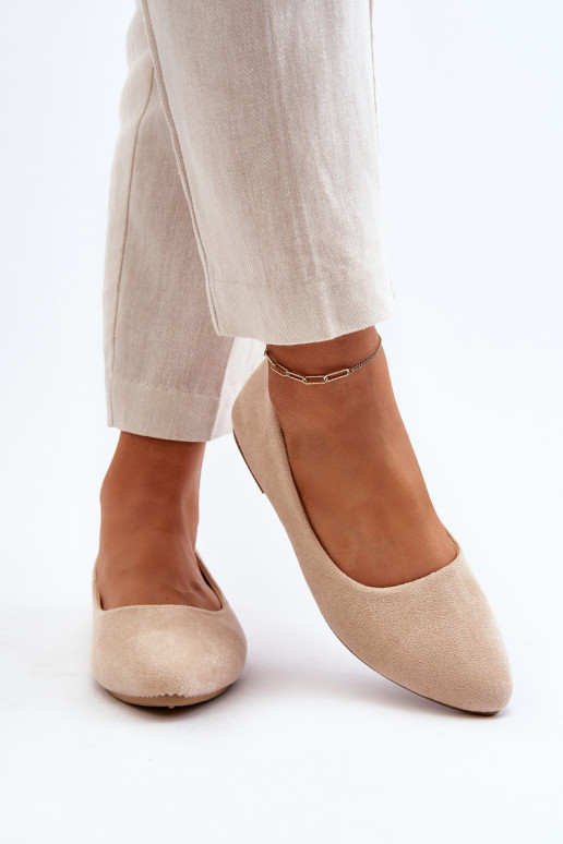 Wildleder-Ballerinas beige Kommia Wildleder-Ballerinas beige Kommia