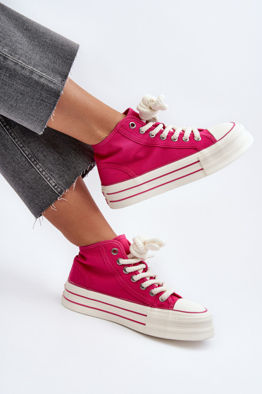 Freizeitschuhe mit Plateau in der Farbe Rosa von Aineri Freizeitschuhe mit Plateau in der Farbe Rosa von Aineri