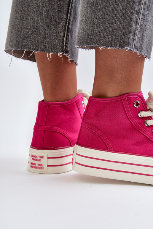 Freizeitschuhe mit Plateau in der Farbe Rosa von Aineri Freizeitschuhe mit Plateau in der Farbe Rosa von Aineri