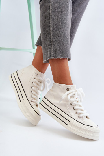 Freizeitschuhe mit Plateau in der Farbe Weiß von Aineri 2