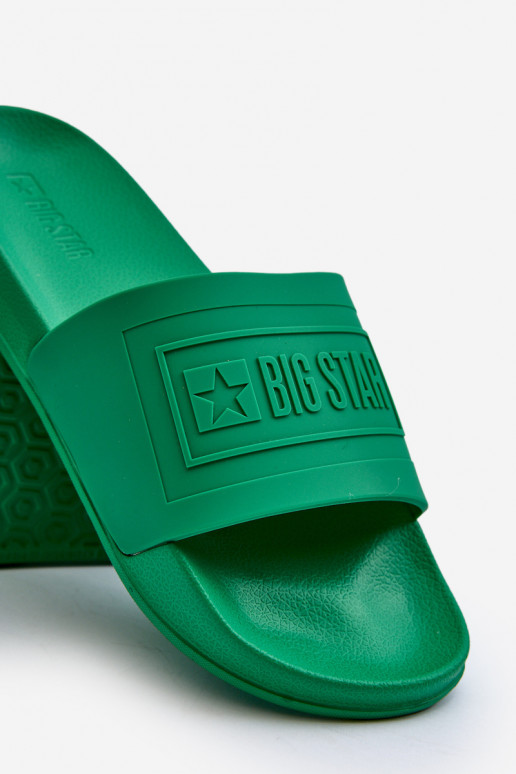 Hausschuhe Big Star NN174650 grüne Farbe
