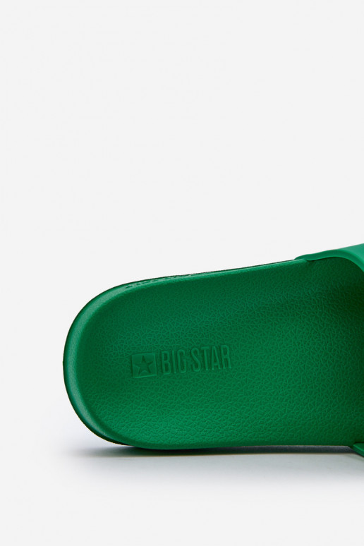 Hausschuhe Big Star NN174650 grüne Farbe