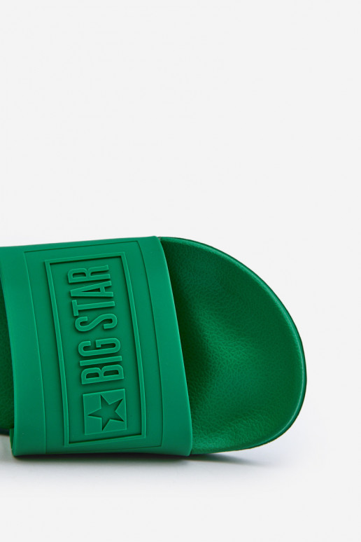 Hausschuhe Big Star NN174650 grüne Farbe