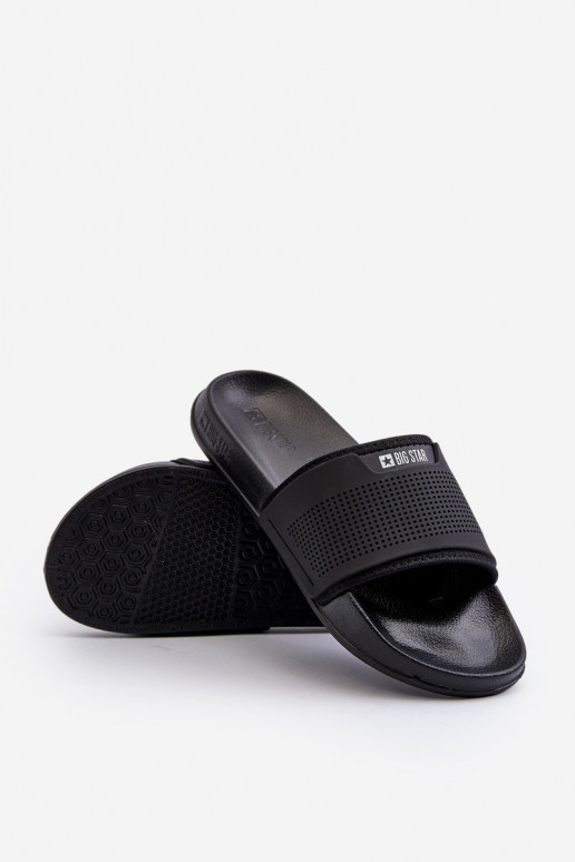 Leichte Herrenhausschuhe Big Star NN174694 schwarz