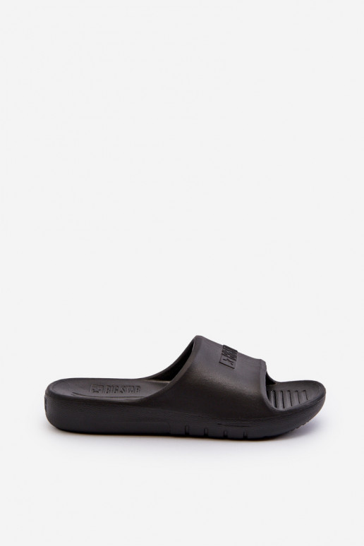 Leichte Hausschuhe für Kinder Big Star NN374556 schwarze Farbe