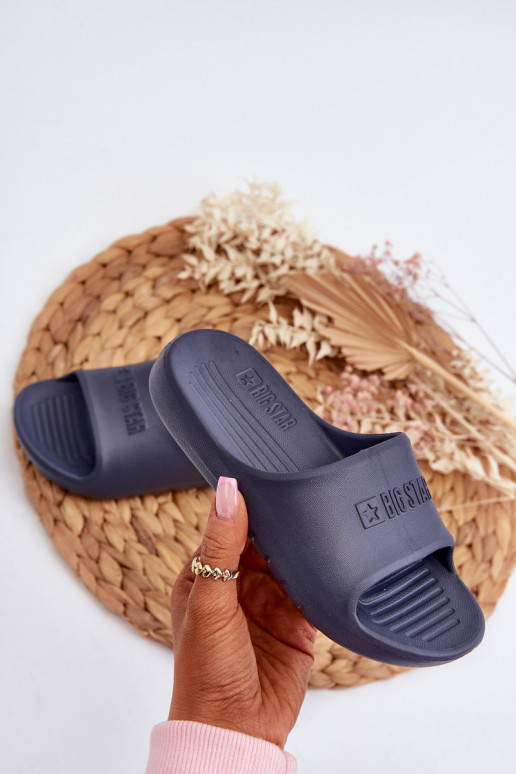 Leichte Hausschuhe für Kinder Big Star NN374557 dunkelblau