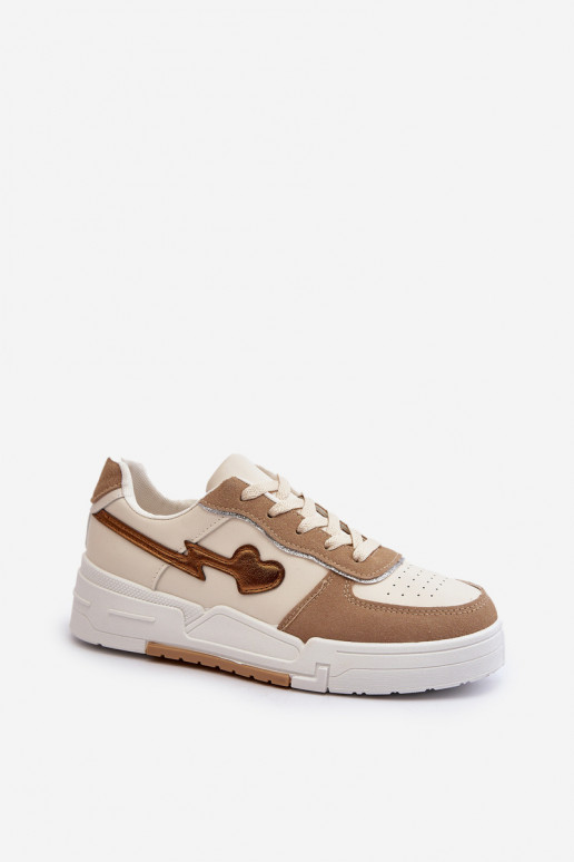 Sneakers Modellschuhe mit Plateau beige Zeparine Sneakers Modellschuhe mit Plateau beige Zeparine