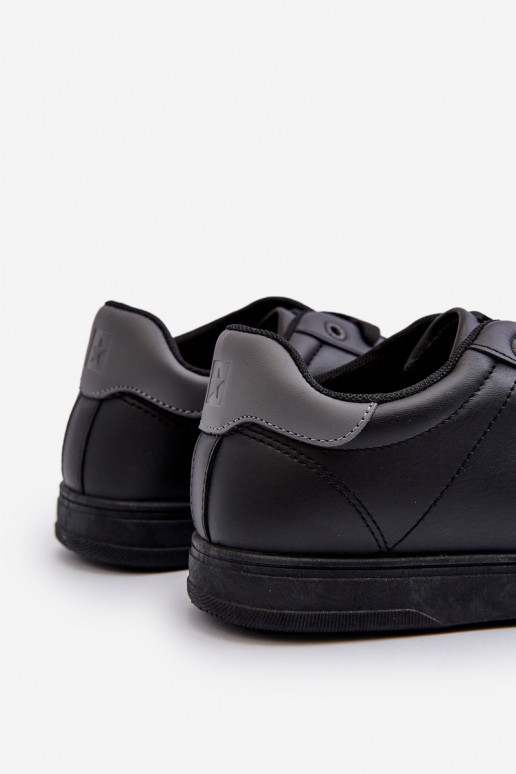 Herren-Freizeitschuhe aus Öko-Leder Big Star NN174284 in der Farbe Schwarz