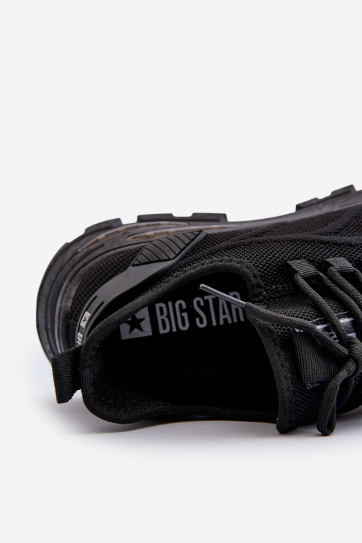 Sneakers Modell Schuhe HI-POLY SYSTEM Big Star NN174467 schwarze Farbe