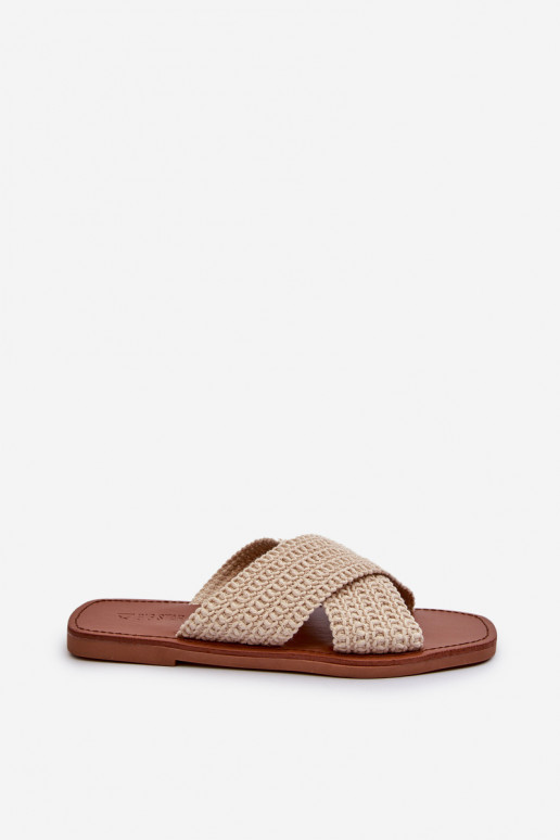 Hausschuhe Big Star NN274078 beige Hausschuhe Big Star NN274078 beige