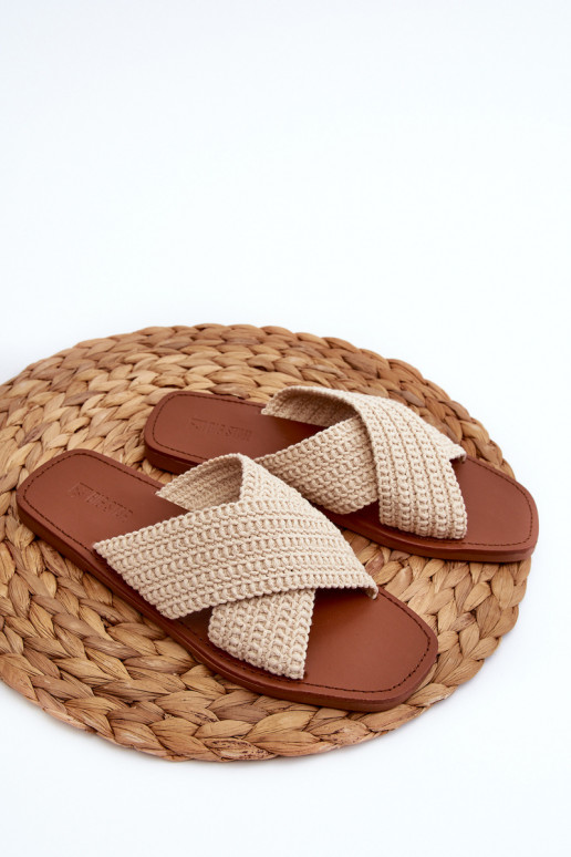 Hausschuhe Big Star NN274078 beige Hausschuhe Big Star NN274078 beige