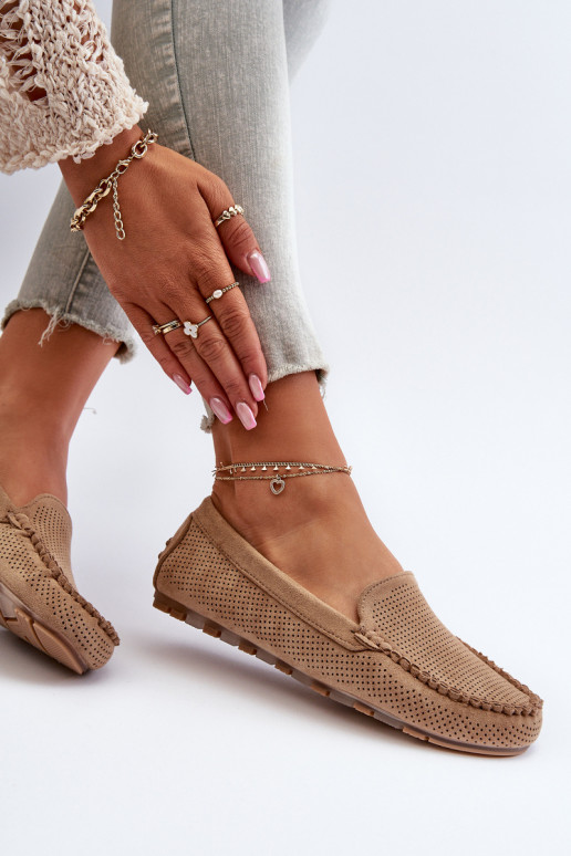 Elegante Wildledermokassins beige Ranica