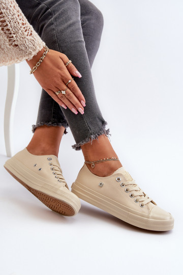 Klassisches Modell Freizeitschuhe Big Star NN274286 beige 2