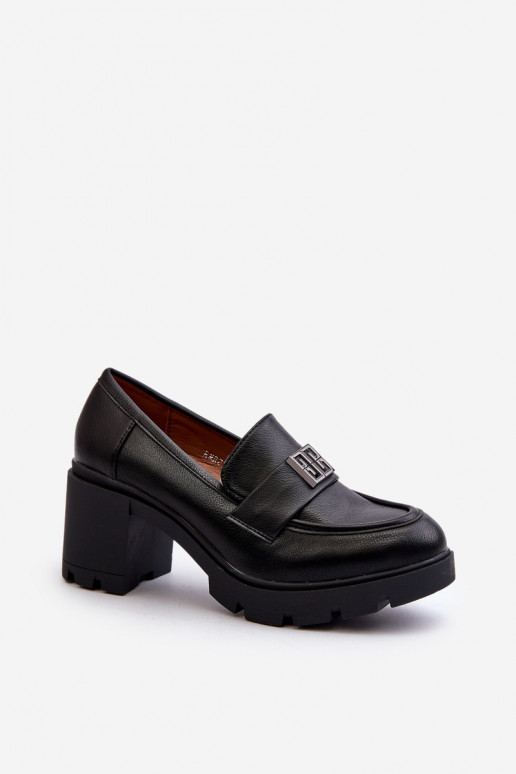 Schuhe mit breitem Absatz und Ornamenten in der Farbe Schwarz von Ranunca Schuhe mit breitem Absatz und Ornamenten in der Farbe Schwarz von Ranunca
