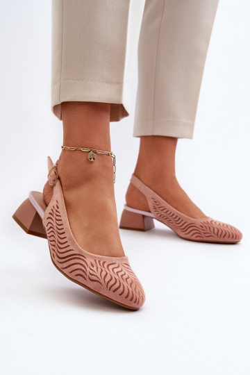 Schuhe mit Absätzen Klocku rosa Farbe Gemifa