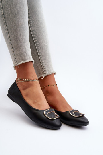 Ballerinas mit Ornamenten Eko schwarz Enicoria 2