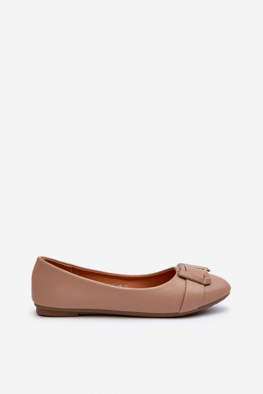 Ballerinas mit Riemen Eco Beige Cadwenla