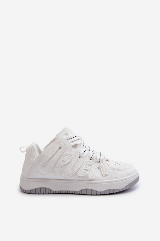 Sneakers-Modellschuhe aus Öko-Leder in der weißen Farbe Berilla