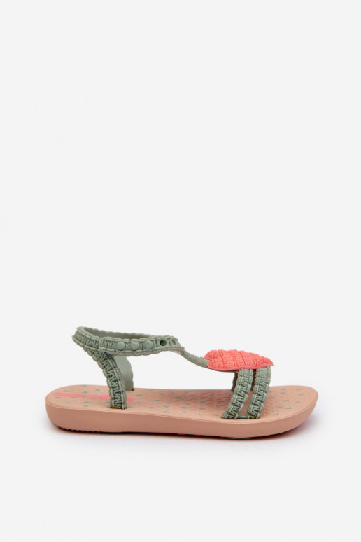 Sandalen für Kinder mit Herzen 81997 Ipanema My First Baby grüne Farbe