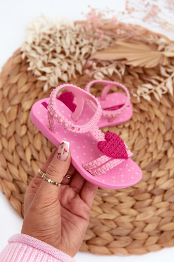 Sandalen Kinder mit Herzen 81997 Ipanema My First Baby rosa