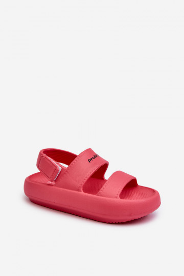 Leichte Flip-Flop-Sandalen mit Klebeverschlüssen ProWater PRO-24-05-02K rosa