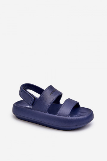 Leichte Flip-Flop-Sandalen mit Klebeverschlüssen ProWater PRO-24-05-01K dunkelblau