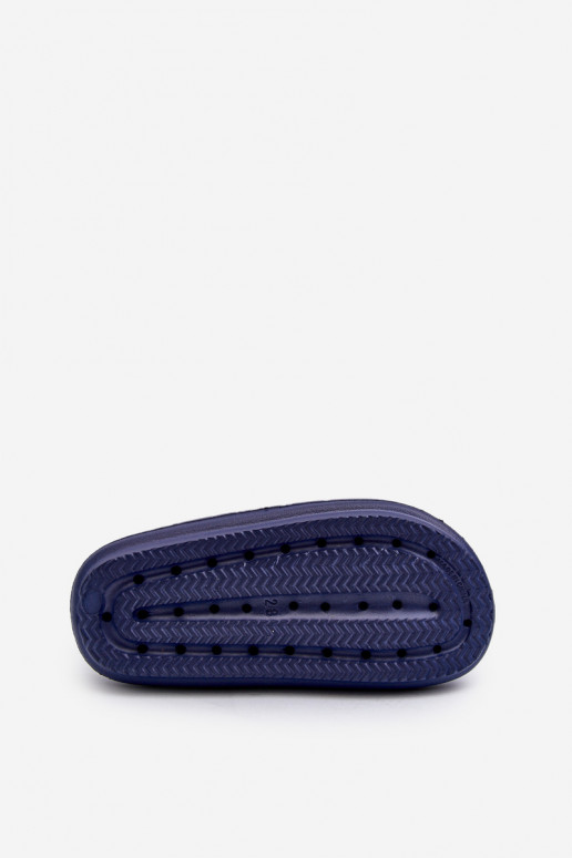 Leichte Flip-Flop-Sandalen mit Klebeverschlüssen ProWater PRO-24-05-01K dunkelblau