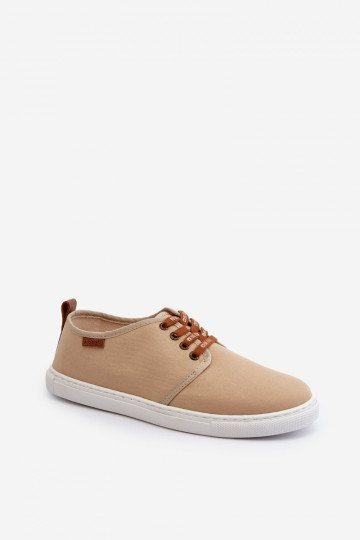 Sneakers Herren Freizeitschuhe Big Star NN176001 Memory Foam System beige
