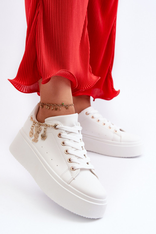 Sneakers-Modellschuhe mit Plateau in Weiß Tivissa Sneakers-Modellschuhe mit Plateau in Weiß Tivissa