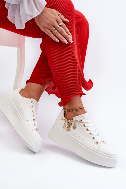 Sneakers-Modellschuhe mit Plateau in Weiß Tivissa Sneakers-Modellschuhe mit Plateau in Weiß Tivissa