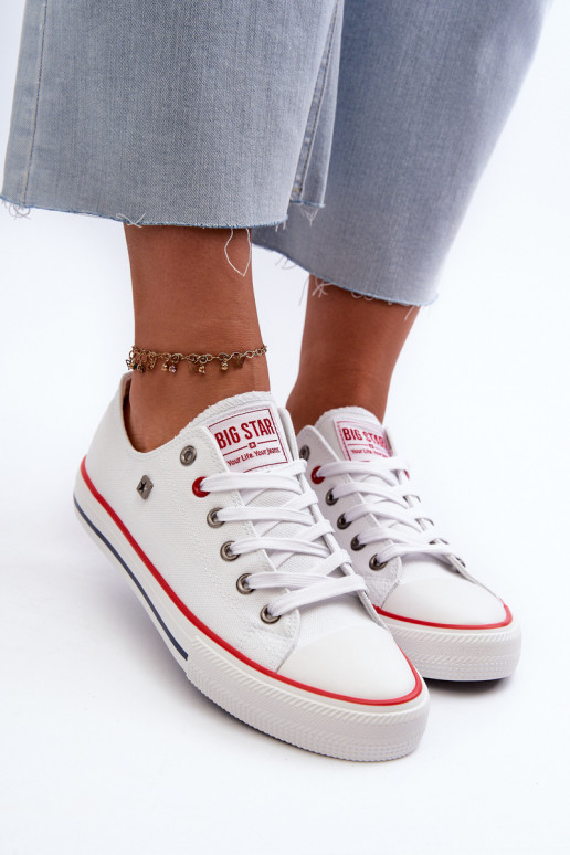 Freizeitschuhe Big Star NN274656 HI-POLY SYSTEM weiße Farbe