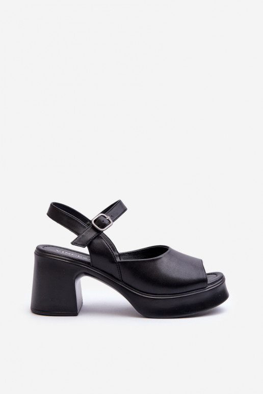 Damensandalen mit Absatz Vinceza 66627 schwarz Damensandalen mit Absatz Vinceza 66627 schwarz