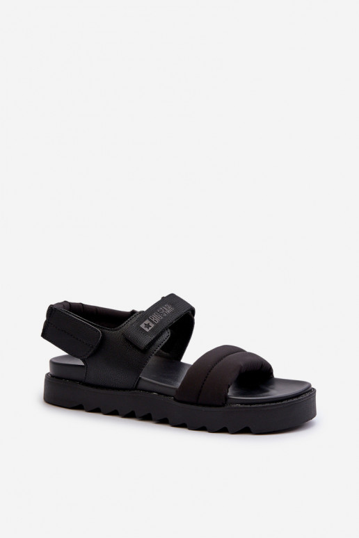 Damensandalen mit Plateau Big Star NN274750 schwarze Farbe