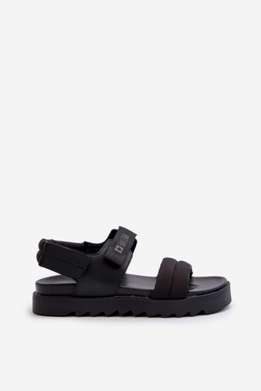 Damensandalen mit Plateau Big Star NN274750 schwarze Farbe
