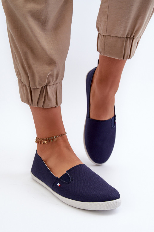 Sneakers Freizeitschuhe Slip-On dunkelblaue Farbe Adrancia Sneakers Freizeitschuhe Slip-On dunkelblaue Farbe Adrancia