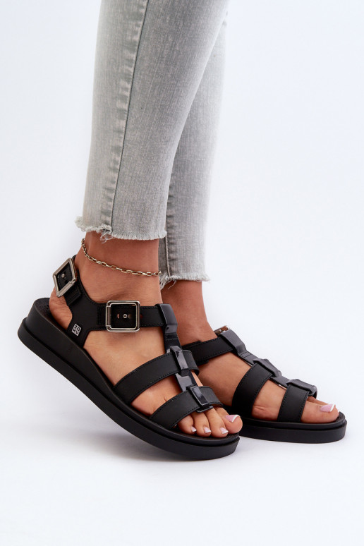 Damensandalen NN285007 schwarz