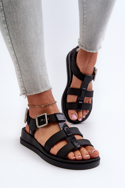 Damensandalen NN285007 schwarz