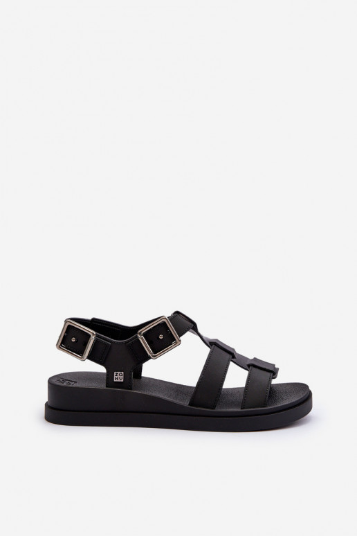Damensandalen NN285007 schwarz