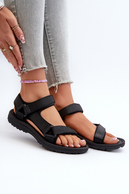 Sportliche Damensandalen in der Farbe Schwarz Lumeria Sportliche Damensandalen in der Farbe Schwarz Lumeria