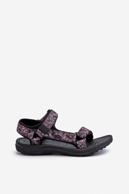 Sportliche Damensandalen in Schwarz und Rosa von Lumeria Sportliche Damensandalen in Schwarz und Rosa von Lumeria