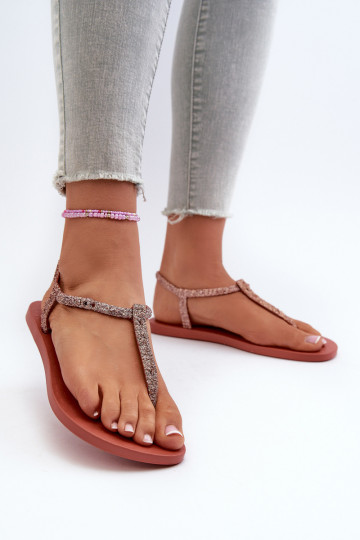 Flip-Flops mit Glitzer 26914 Ipanema Class Brilha Fem Korallenfarbe