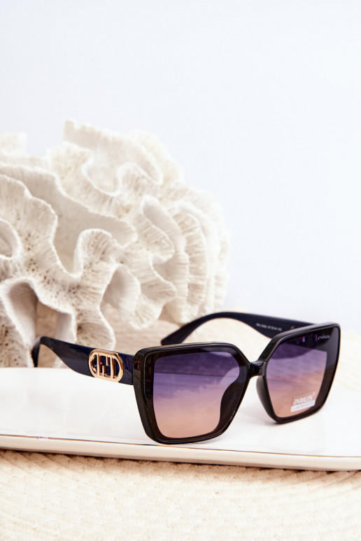 Sonnenbrille Damen mit ausgefallenem Detailm UV400 dunkelblau Sonnenbrille Damen mit ausgefallenem Detailm UV400 dunkelblau
